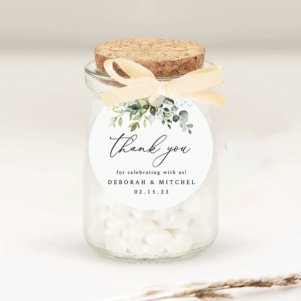 Personalisierte Dankeschön-Geschenkanhänger zur Hochzeit, 100 Stück