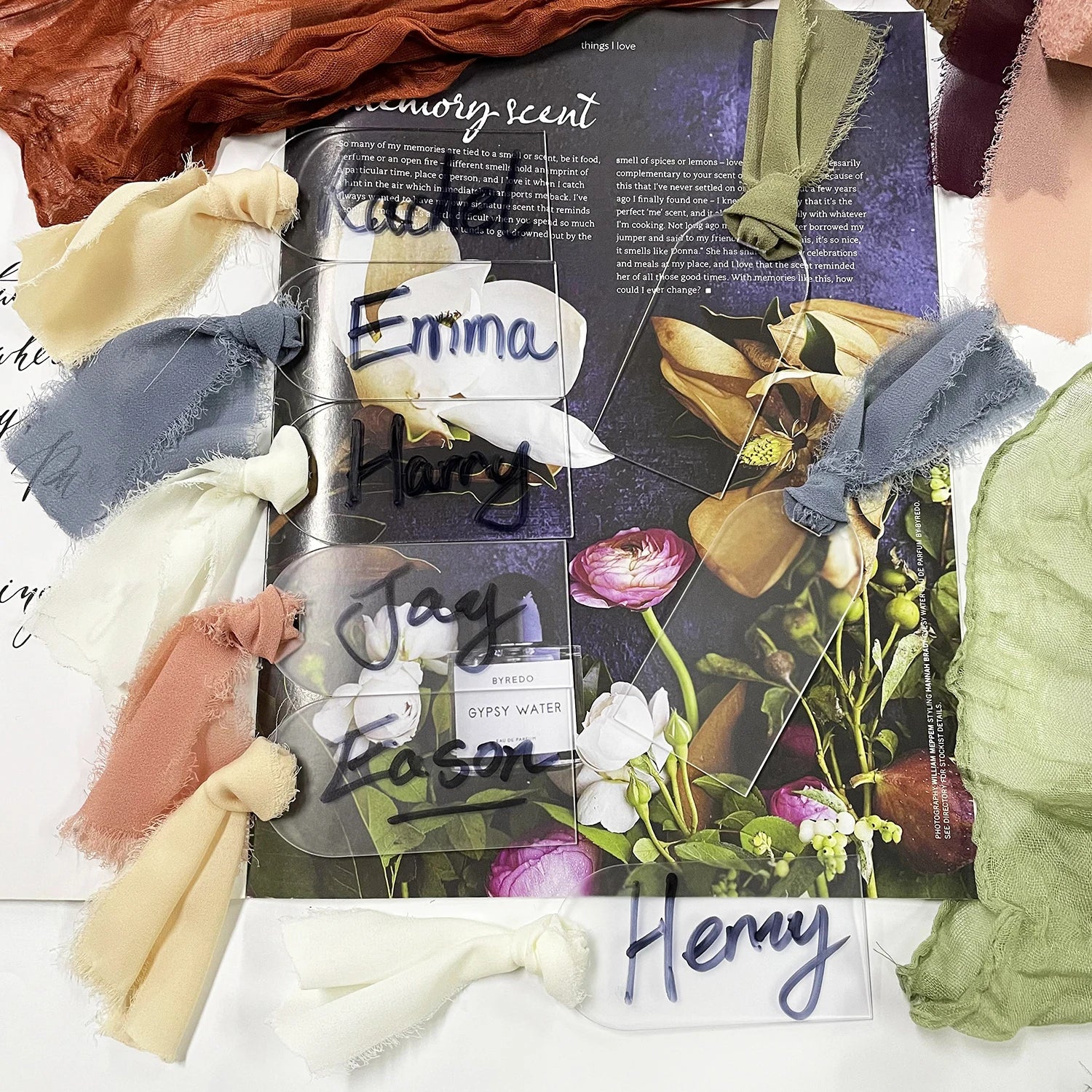 Segnaposto per matrimonio in acrilico, con etichetta in acrilico satinato, arco da 10/20/50 pezzi