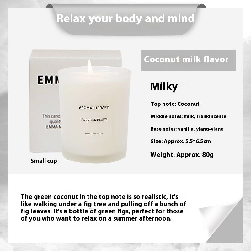 Candele profumate in barattolo di vetro fine sigillato con coperchio di legno