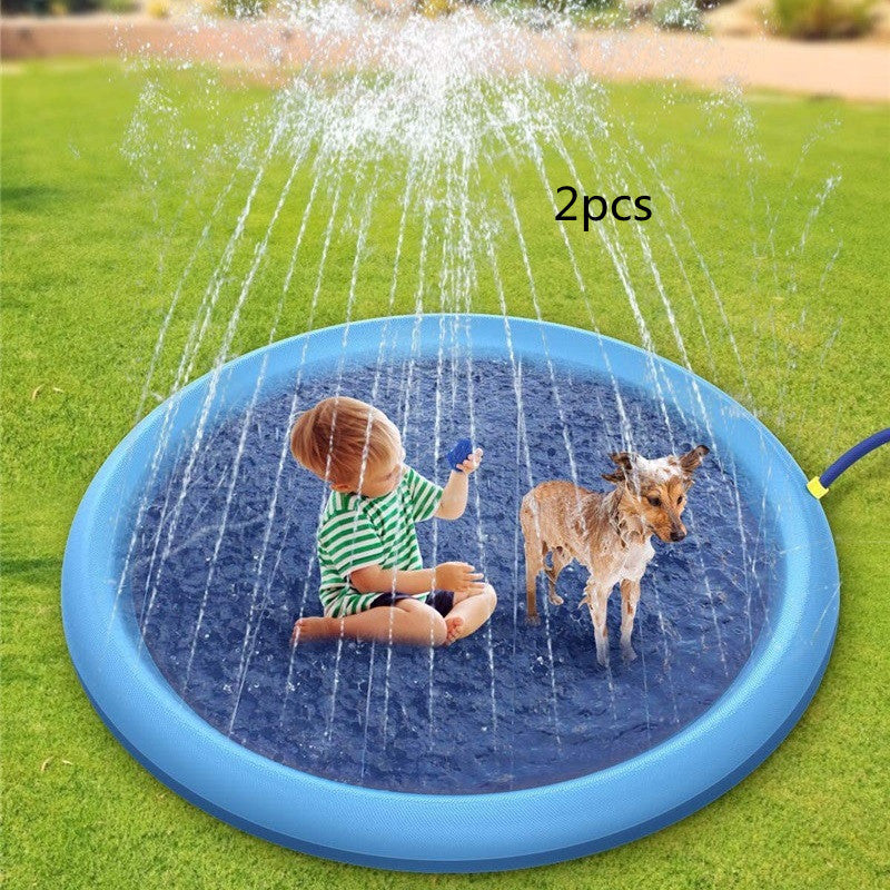Tappetino antiscivolo per bambini e cani, ideale per piscine estive all'aperto.