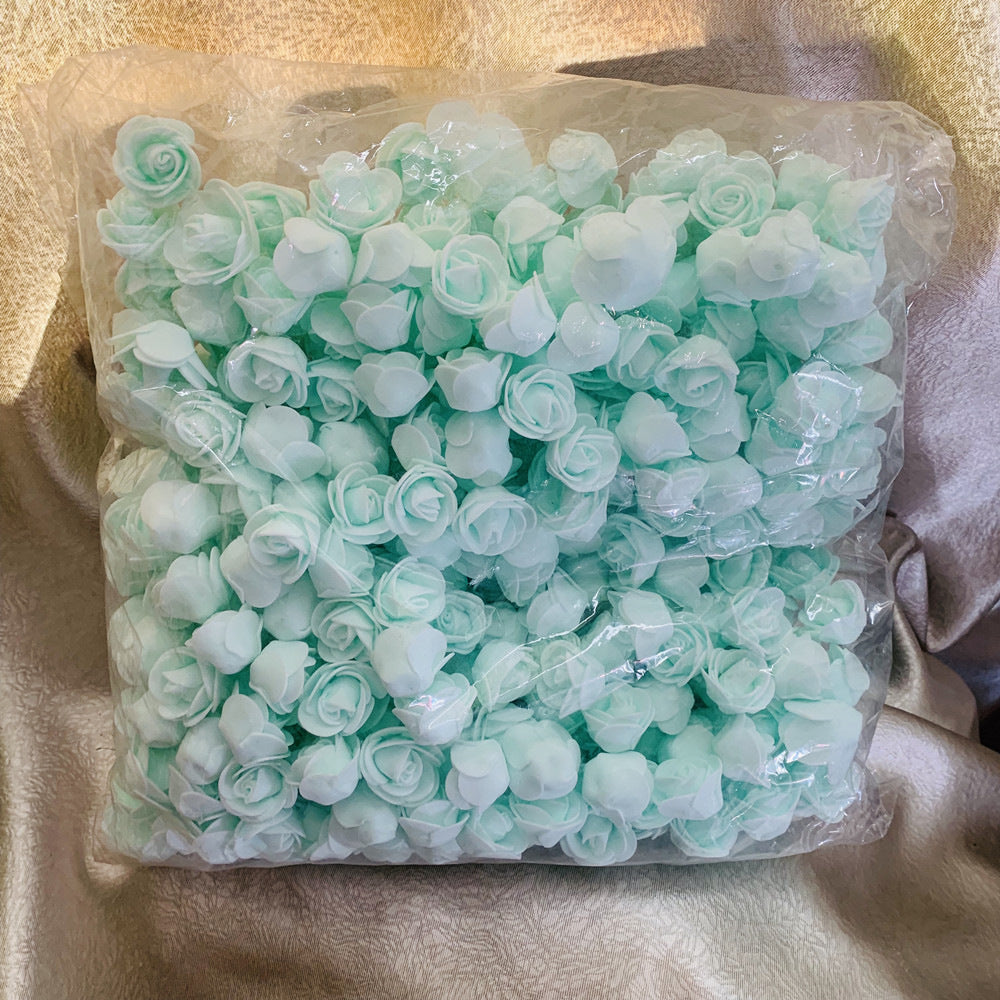 Diameter 3cm Foam Rose Artificial Flowers 500Pcs