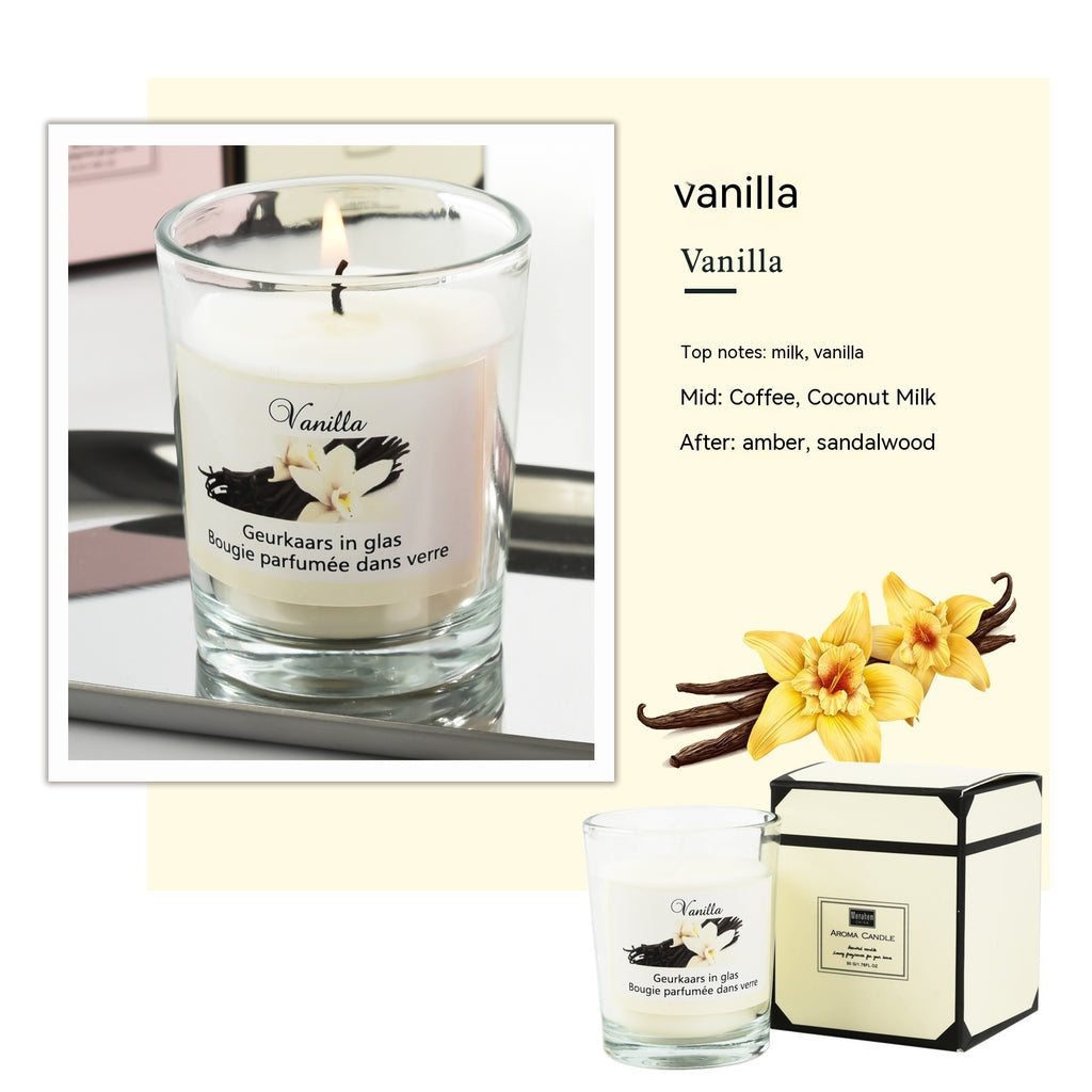 Candele Aromaterapia Vetro Fragranza Romantica