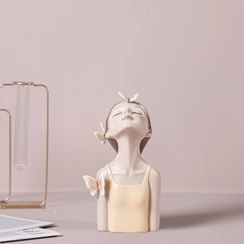 Bubble Girl Harz Ornamente Nordic Creative Home
