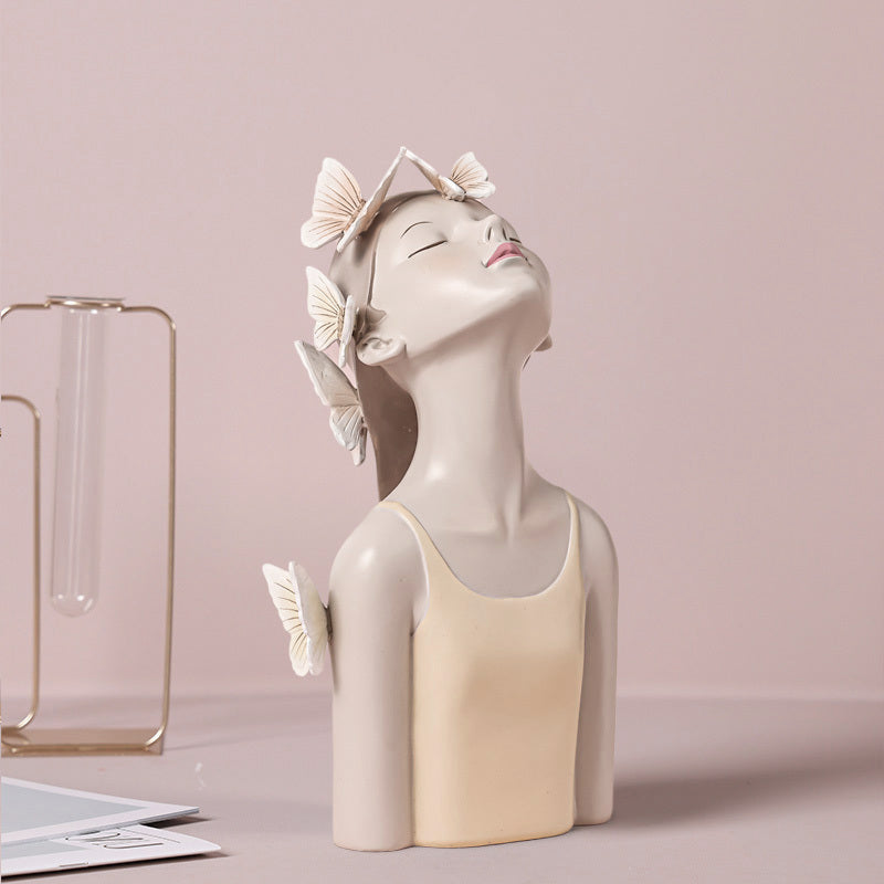 Bubble Girl Harz Ornamente Nordic Creative Home