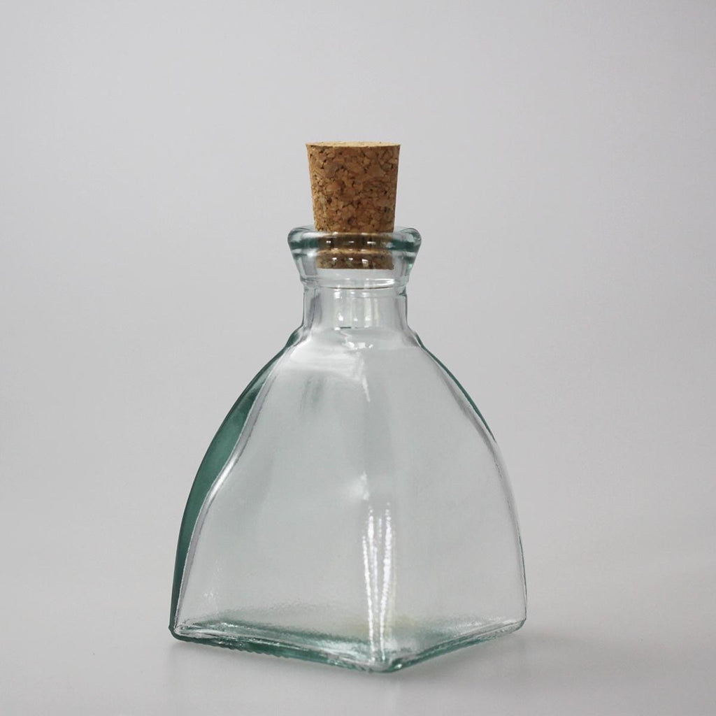 Glass cork jar made by hand unique quality.