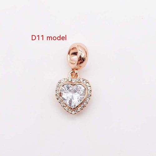 14K Gold Copper Plating Large Hole Spacer Bead Pendant Charms