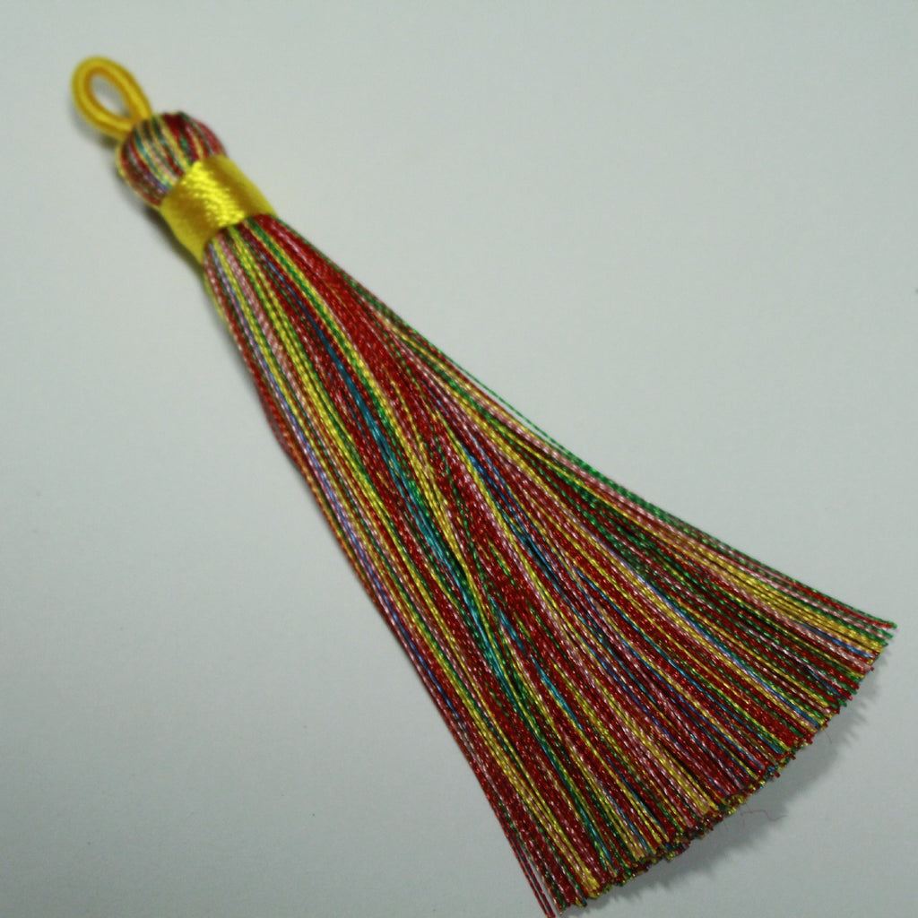 Bookmark Polyester Faux Ice Silk Coil Tassel Chinese Design