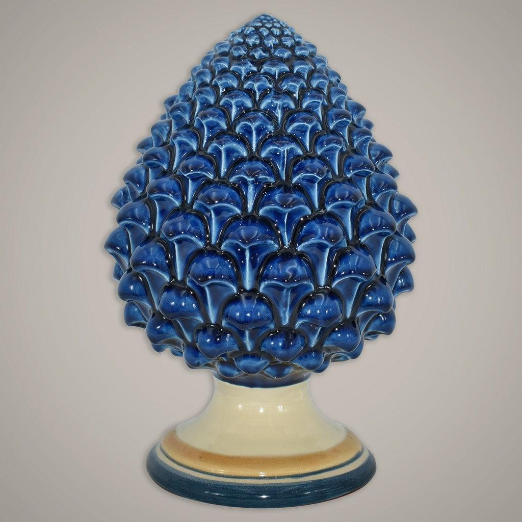 Pigna semilavorata altezza 15/35 Blu e Arancio