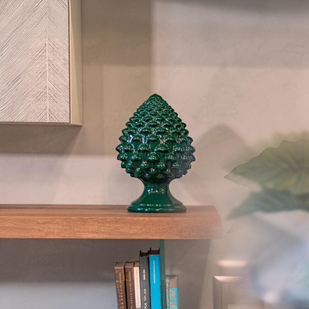 Pigna semilavorata altezza 15/35 Verde Antico