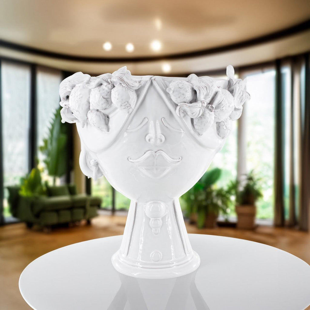 Testa di Moro con limoni "Zahira" donna | Linea Bianca 30 cm