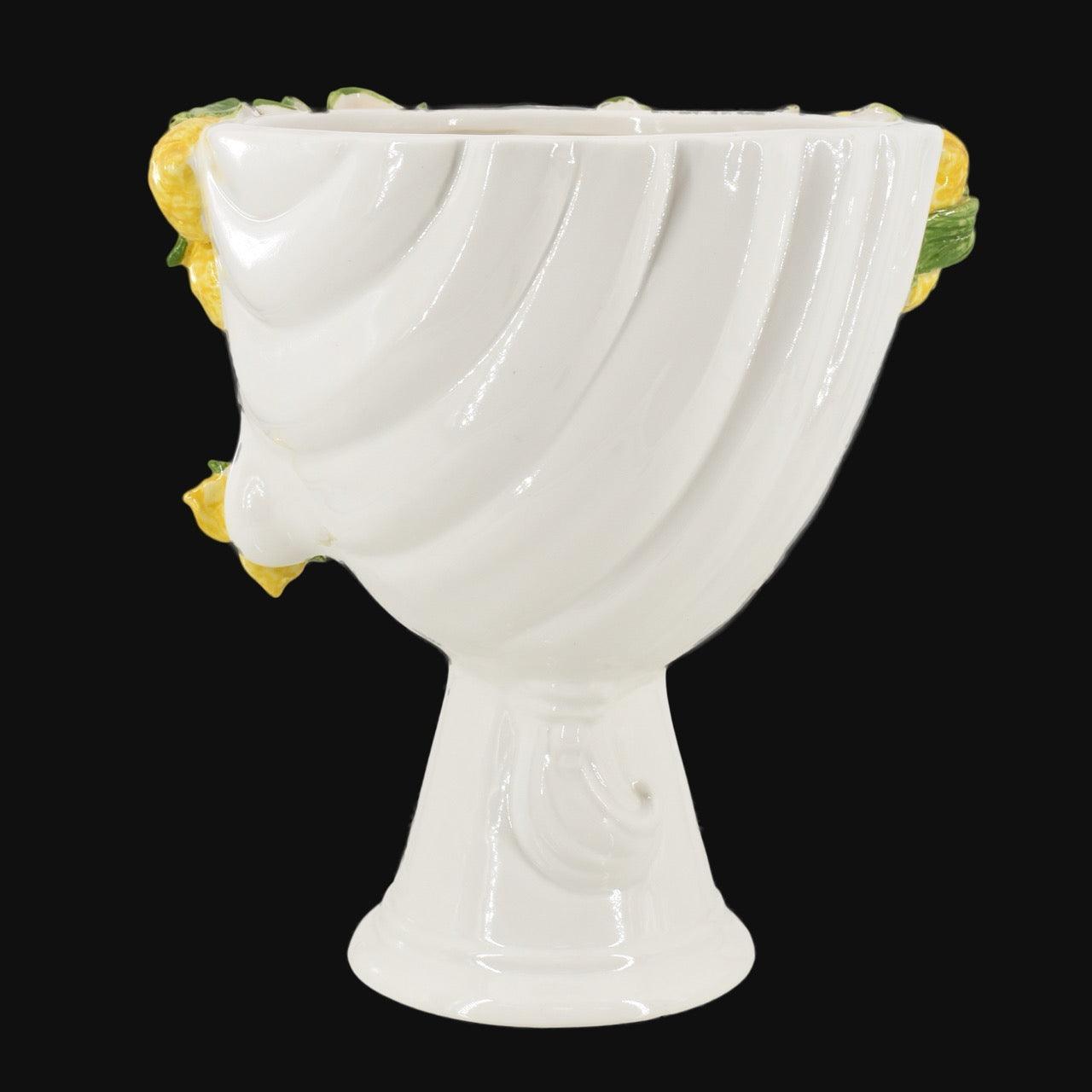 Testa di Moro con limoni "Zahira" uomo | Bianco e Limone 30 cm