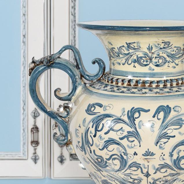Vaso Anfora H 40 Mono Blu - Ceramiche di Caltagirone Sofia